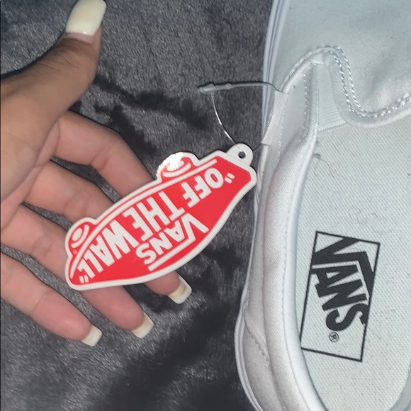 classic white slip on vans!! brand new - Picture 2 of 4